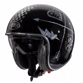 Premier Vintage Jethelm NX Silver Chrome